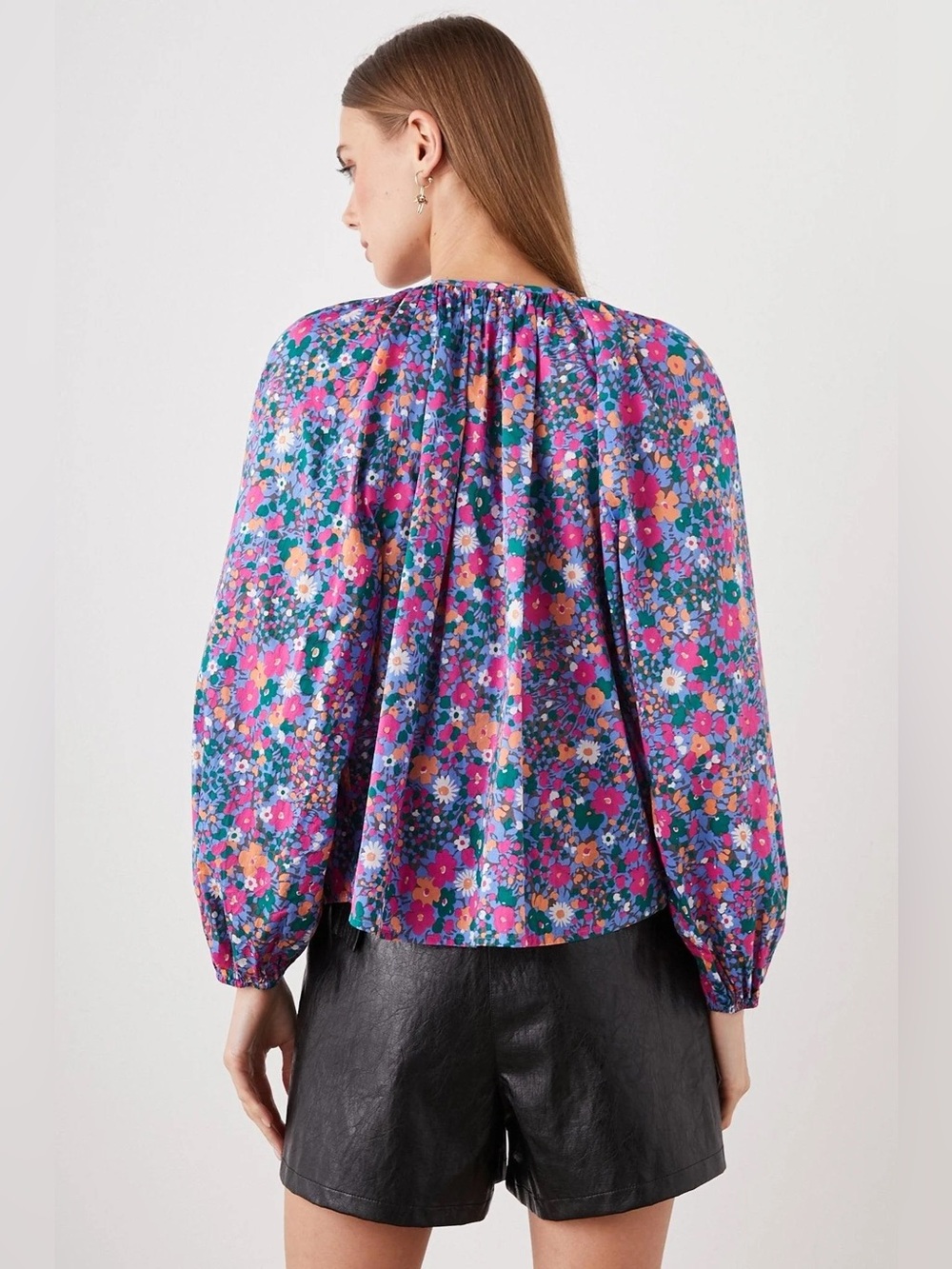 Rails Indi Leilani Floral Top XL NWT Cotton Blouse - Picture 4 of 14